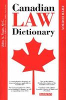 Canadian Law Dictionary 0764125699 Book Cover