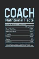 Coach Nutritional Facts: 6x9 checkered notebook, 120 Pages, Composition Book and Journal, funny gift for your favorite Coach 1074633636 Book Cover