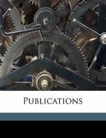 Publications, Volume 9 1141721643 Book Cover