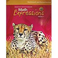Math Expressions: Homework and Remembering Consumable Volume 1 Level 5 0547066961 Book Cover