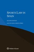 Sports Law in Spain 9403513500 Book Cover