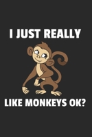 Affe �ffchen Notizbuch: Affe �ffchen Notizbuch f�r Liebhaber / Notizheft / Notizblock A5 (6x9in) Dotted Notebook / Punkteraster / 120 gepunktete Seiten 1673946178 Book Cover