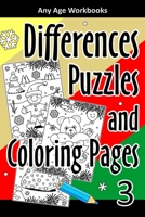 Differences Puzzles and Coloring Pages 3 B08F7VYGB9 Book Cover