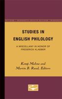 Studies in English Philology: A Miscellany in Honor of Frederick Klaeber 0816659125 Book Cover
