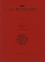 Hittite Dictionary of the Oriental Institute of the University of Chicago Volume S, Fascicle 1 (Sa- To Saptamenzu) 1885923201 Book Cover