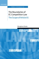 The Boundaries of EC Competition Law: The Scope of Article 81 0199278164 Book Cover