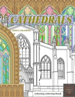 relaxing coloring book Cathedrals Adult coloring: Adult coloring book Cathedrals B08ZBM2T9Z Book Cover