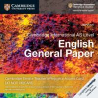 Cambridge International as Level English General Paper Cambridge Elevate Teacher's Resource Access Card 1108457886 Book Cover