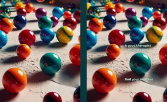 A Good Therapist Will Help You Find Your Marbles: Gift Ideas For A Therapist| Glossy 1966144032 Book Cover