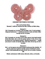 Lined Notebook Journal 8.5" x 11" 132 Pages: Crochet Butterfly Pattern - Lined Notebook for Journaling, Planning, List-Making, Designing, and Organizing Your Life 172242186X Book Cover