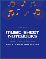 Music Sheet Notebooks : Music Manuscript Paper Notebook : 99 Pages of Wide Staff Paper (8.5x11): Notebook for Musicians : perfect for learning (music  notebooks) 1699665370 Book Cover