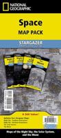 National Geographic Space (Stargazer folded Map Pack Bundle) (National Geographic Reference Map) 1566959594 Book Cover