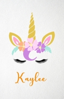 Kaylee A5 Lined Notebook 110 Pages: Funny Blank Journal For Lovely Magical Unicorn Face Dream Family First Name Middle Last Surname. Unique Student Teacher Scrapbook/ Composition Great For Home School 1706371632 Book Cover