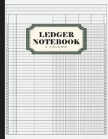 Ledger Notebook: 4 Column Ledger Record Book, Account Book Ledger for Bookkeeping 1081469587 Book Cover