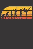 Notebook: Dot Grid Dotted 6x9 120 Pages Kickboxing Girl Funny Kickboxer Evolution Gift 1082183822 Book Cover