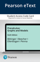 Pearson Etext Precalculus: Graphs and Models -- Access Card 0136847110 Book Cover