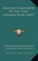 Reading Companion To The First German Book 1165780119 Book Cover