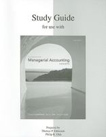 Study Guide for use with Fundamental Managerial Accounting Concepts 007247341X Book Cover