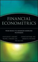 Financial Econometrics: From Basics to Advanced Modeling Techniques (Frank J. Fabozzi Series) 0471784508 Book Cover