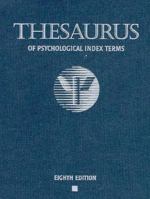 Thesaurus of Psychological Index Terms: 20th Anniversary, 1974-1994 1557982252 Book Cover