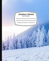 Journal Goods Sketchbook: Snow Mountain Design, 7.5 X 9.25, 160 Pages for Sketching, Drawing, Writing and More, Features Conversion Chart, Unique Gift Sketchbook Journal 1530795125 Book Cover
