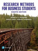 Research Methods for Business Students (4th Edition) 0273716867 Book Cover