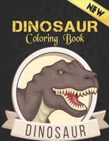 Coloring Book: 50 dinosaur designs Fun Dinosaur Coloring Book for Kids, Boys, Girls and Adult Relax Gift for Animal Lovers Amazing Coloring Book Dinosaur B09BGM1TSS Book Cover