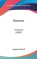 Emerson: A Lecture 0548615713 Book Cover