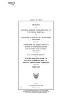 Hearings on National Defense Authorization Act for fiscal year 2006 and oversight of previously authorized programs B0848ST4FV Book Cover