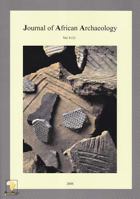 Journal of African Archaeology 6 (1) 3937248110 Book Cover
