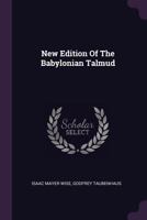 New Edition of the Babylonian Talmud 1289353484 Book Cover