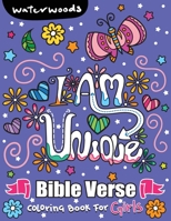 I Am Unique: Bible Verse Coloring Book for Girls | Best Bible Verse Coloring Book For Young Woman (Coloring Book for Teens) B08KBKZ9S9 Book Cover