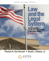 Law and the Legal System: An Introduction To Law American Law and Legal Studies in the United States 0735508704 Book Cover