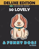 50 LOVELY AND FUNNY DOGS: De COLOR AI STUDIO B0C7T1MLLN Book Cover