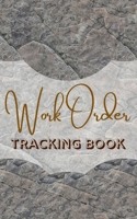 Work Order Tracking Book - Color Interior - Date, Description, Request - Abstract Rock Sand Grey Black White Brown 1715430816 Book Cover