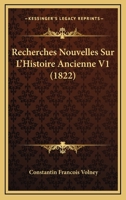 Recherches Nouvelles Sur L'histoire Ancienne 1167705483 Book Cover