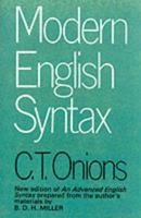 Modern English Syntax 041505074X Book Cover