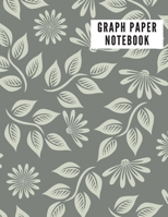 Graph Paper Notebook: 5x5 Floral Graph Composition Notebook 1673814182 Book Cover