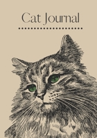 Cat Journal: Undated, Lined Diary Feline Illustration Pages 1698824599 Book Cover