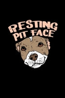 Resting Pit Face: 120 Pages I 6x9 I Monthly Planner I Funny Cute Dog & Terrier Owner Gifts 1692627783 Book Cover