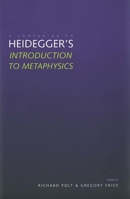 A Companion to Heidegger`s "Introduction to Metaphysics" 0300085249 Book Cover
