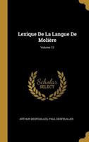 Lexique de la Langue de Molire; Volume 12 0270476210 Book Cover