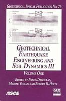 Geotechnical Earthquake Engineering and Soil Dynamics III: Proceedings of a Specialty Conference August 3-6, 1998 University of Washington Seattle, Washington ... 1 & 2 (Geotechnical Special Publicati 0784403619 Book Cover