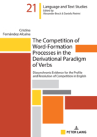 The Competition of Word-Formation Processes in the Derivational Paradigm of Verbs 3631866100 Book Cover