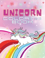 Unicorn Coloring Book: 50 magical designs for kids ages 4-8 5965947259 Book Cover