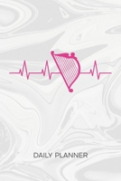 Daily Planner Weekly Calendar: Harp Player Organizer Undated - Blank 52 Weeks Monday to Sunday -120 Pages- Harp Concerto Notebook Journal Harpist Heartbeat - Plucked Instrument To-Do List for Instrume 167486857X Book Cover