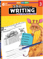 180 Days of Writing for Third Grade: Practice, Assess, Diagnose 142581526X Book Cover