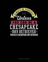 Always Be Yourself Unless You Can Be A Chesapeake Bay Retriever Then Be A Chesapeake Bay Retriever: 6 Columns Columnar Pad 1090356579 Book Cover