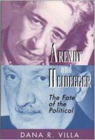 Arendt and Heidegger 0691044007 Book Cover