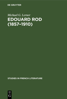 Edouard Rod (1857-1910) 3111025411 Book Cover